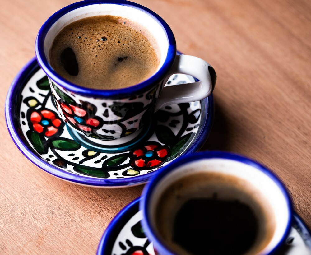 قهوة تركية بكرج صغير /    Turkish coffee small pot